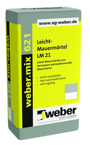 weber.mix 621 M 5, 17,5kg/Sack, 45Sack/Pal.