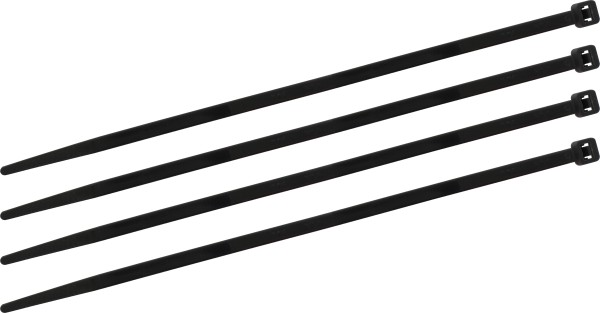 Kabelbinder 300x3,6mm, 100 St. schwarz, Polyamid